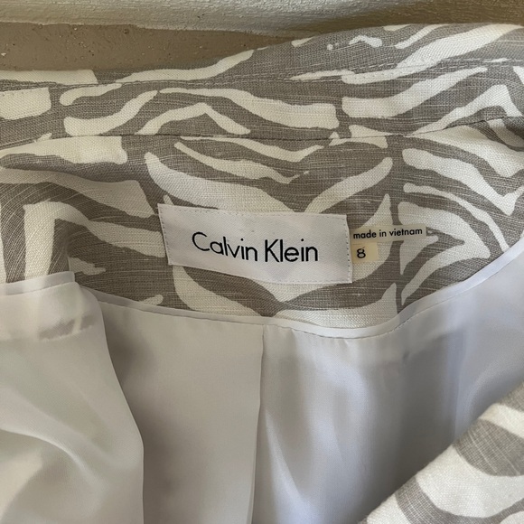 Calvin Klein Zebra Pattern Blazer - Picture 5 of 5